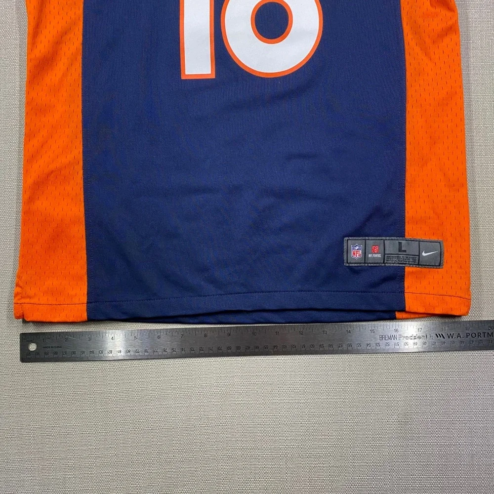 Nike NFL Denver Broncos Peyton Manning 18 Jersey Youth Large 14-16 On Field
